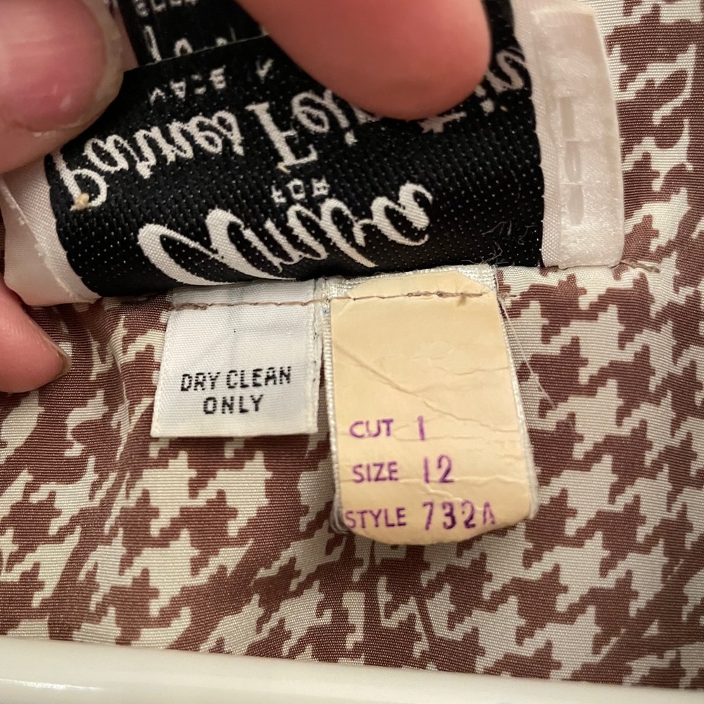 Umba Parnes Feinstein Houndstooth Patterned Dress - image 4